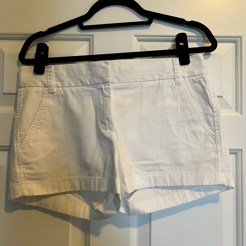 White jcrew shorts
